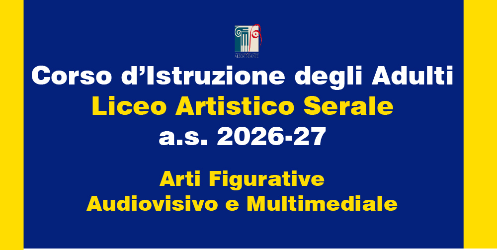 Incontro con i nuovi iscritti del corso Serale Liceo Artistico e inizio lezioni